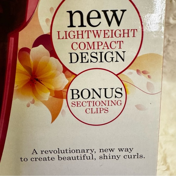 Conair Fashion Curl Curling Iron Pink 12OV Ceramic 2 Temp Settings 3/4” NWOT - Picture 4 of 10